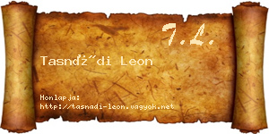 Tasnádi Leon névjegykártya